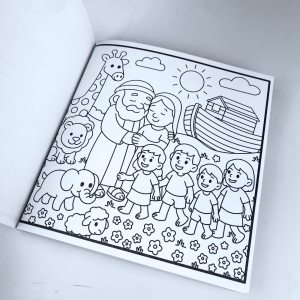 LIVRO DE COLORIR KIT BIBLE GOODS - ARCA DE NOÉ + MILAGRES DE JESUS