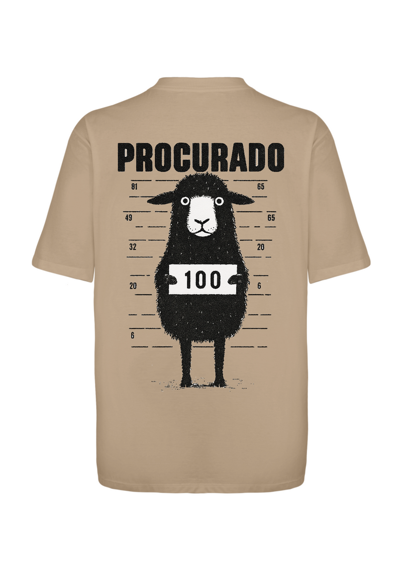 CAMISA OVERSIZED OVELHA PERDIDA BEGE