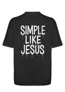 CAMISA OVERSIZED SIMPLE LIKE JESUS PRETO