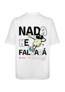 CAMISA OVERSIZED SALMOS 23 BRANCA