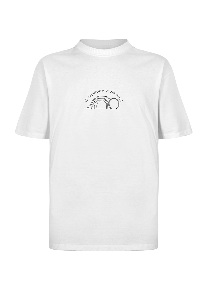 CAMISA OVERSIZED JESUS VIVE BRANCA