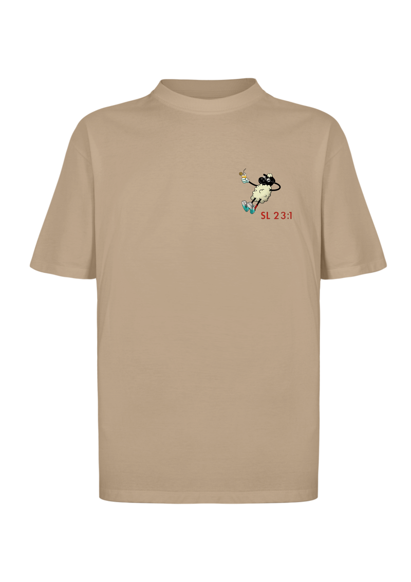 CAMISA OVERSIZED SALMOS 23 MARROM