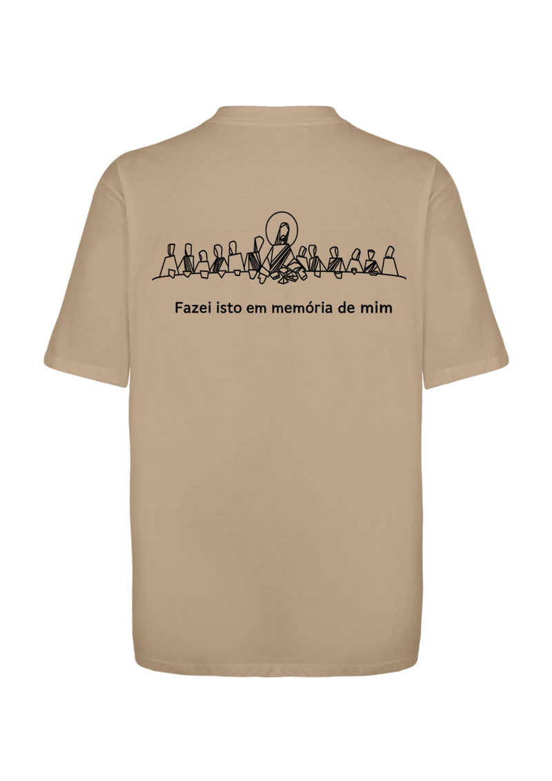 CAMISA OVERSIZED SANTA CEIA MARROM