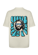 CAMISA OVERSIZED DEUS É BOM OFF-WHITE