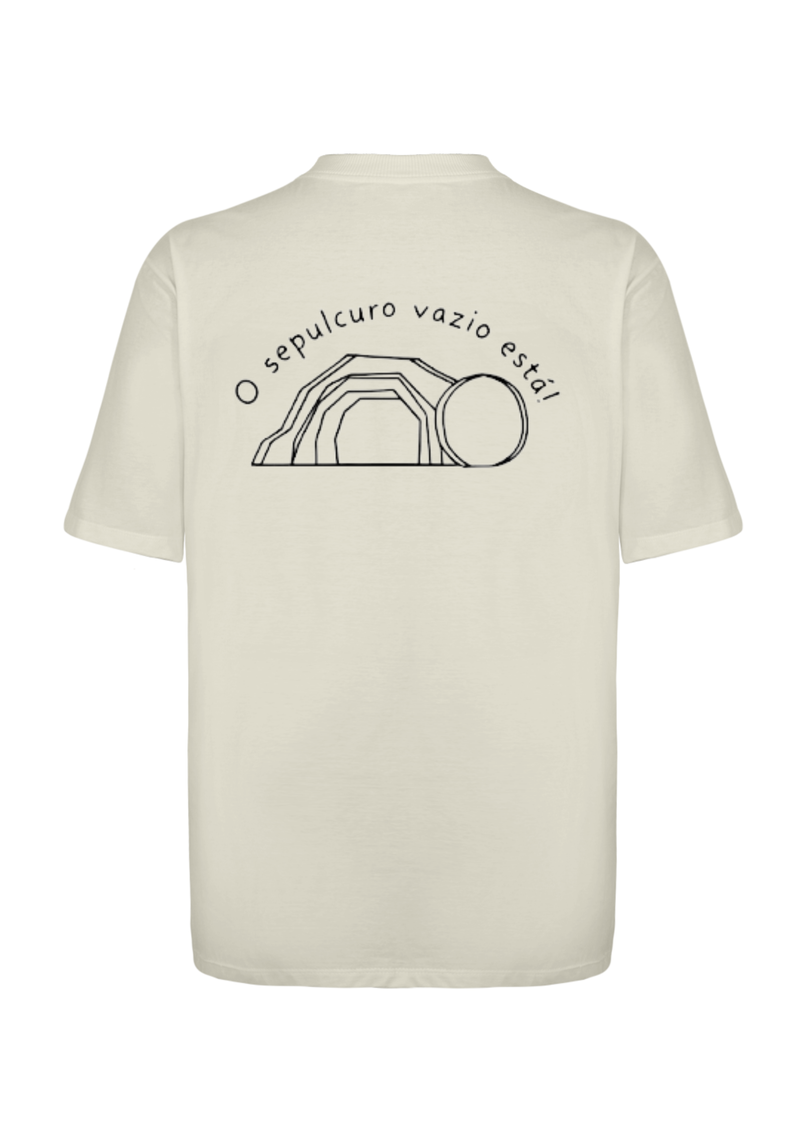 CAMISA OVERSIZED JESUS VIVE OFF-WHITE