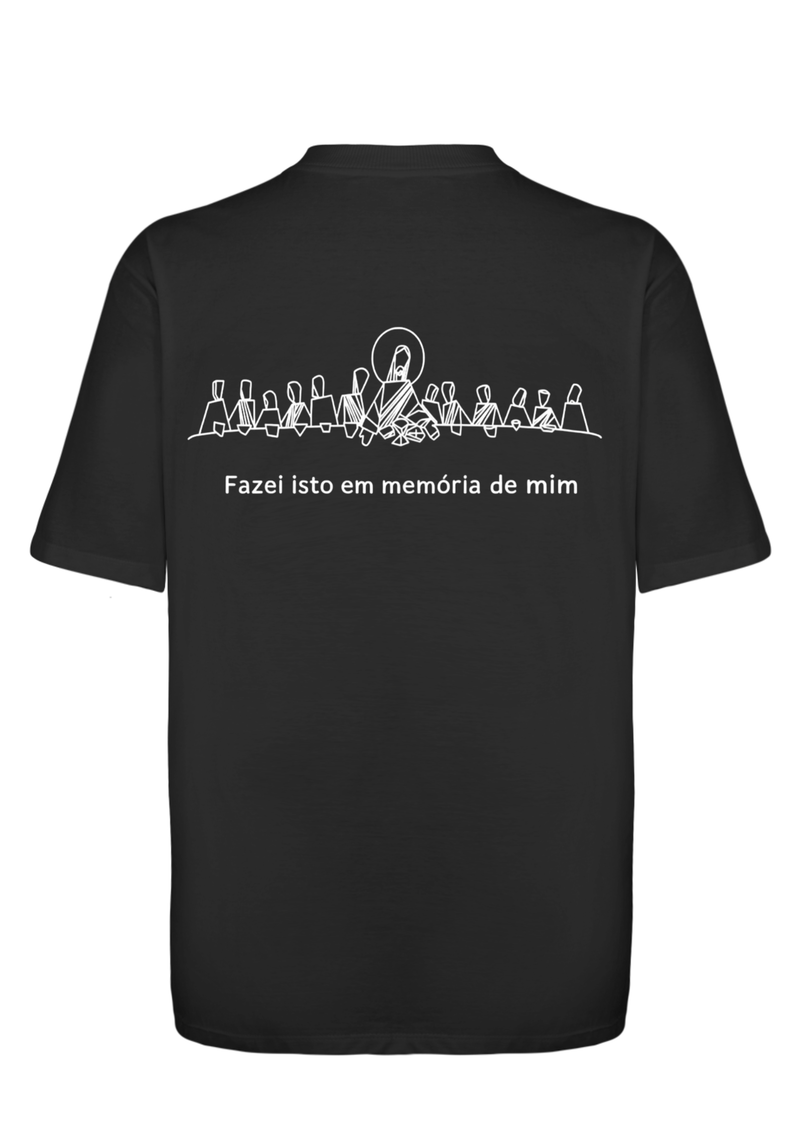 CAMISA OVERSIZED SANTA CEIA PRETO