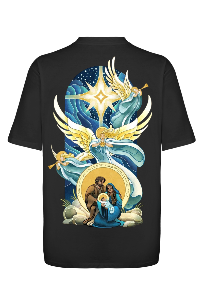 CAMISA OVERSIZED SAGRADA FAMÍLIA PRETO