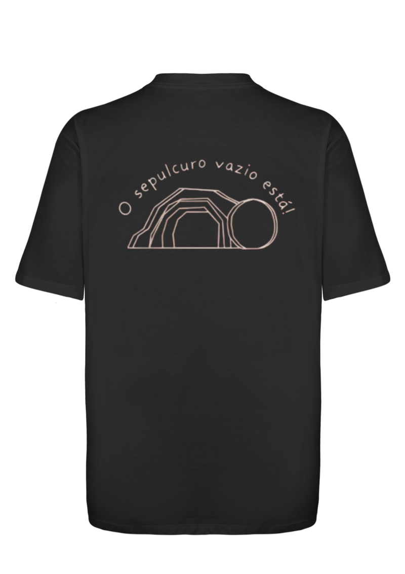 CAMISA OVERSIZED JESUS VIVE PRETO