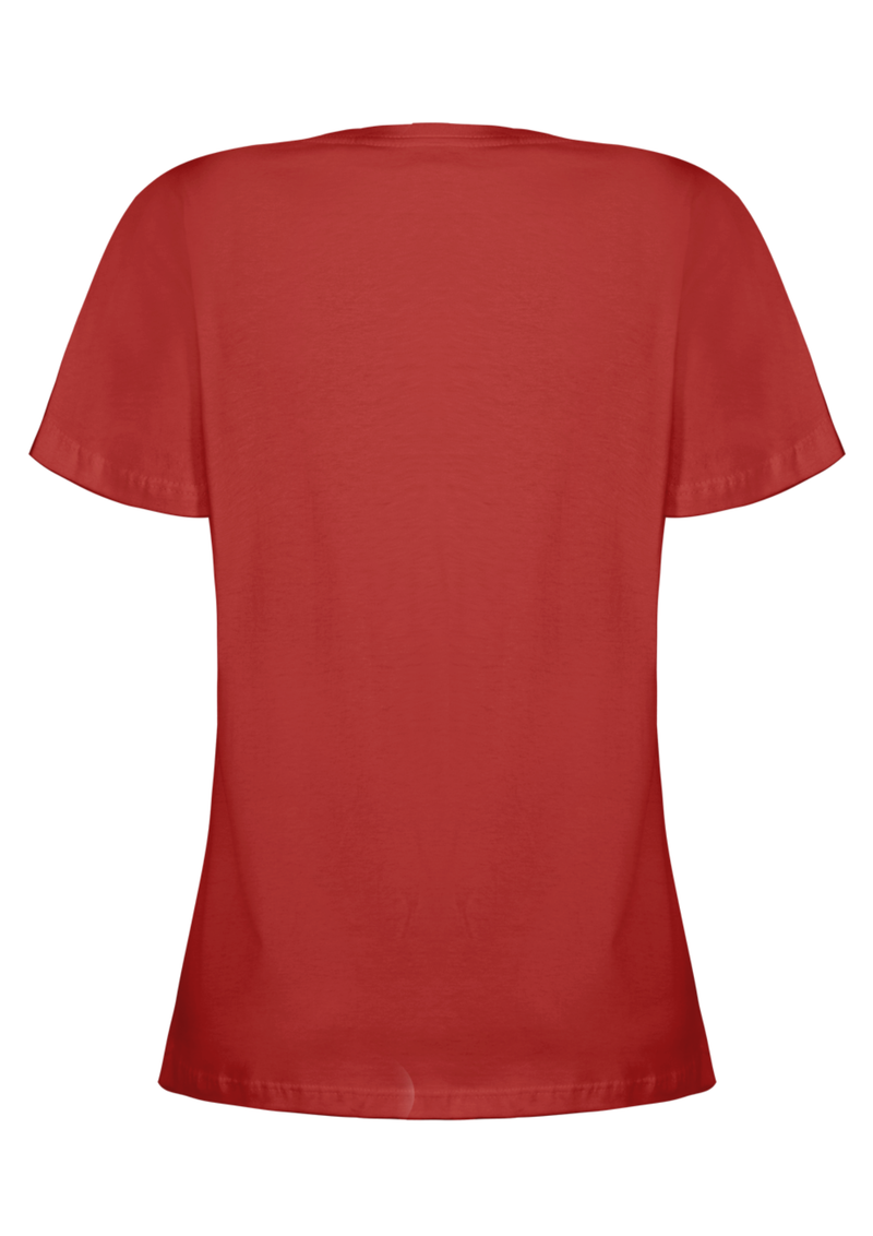 CAMISA BABY LOOK FILHA DO REI - VERMELHO