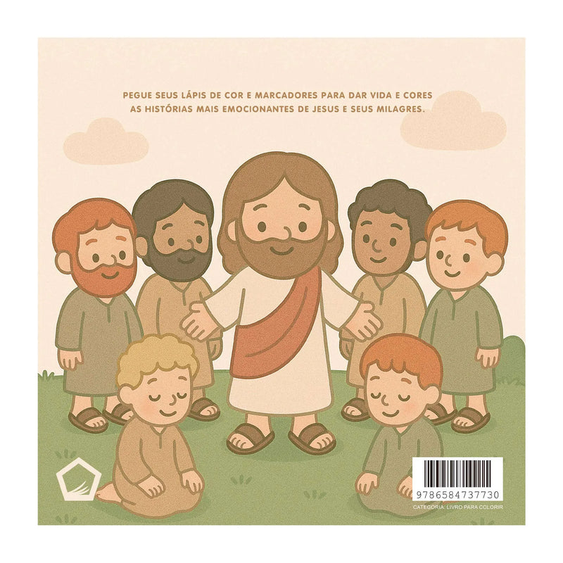 LIVRO DE COLORIR KIT BIBLE GOODS - ARCA DE NOÉ + MILAGRES DE JESUS