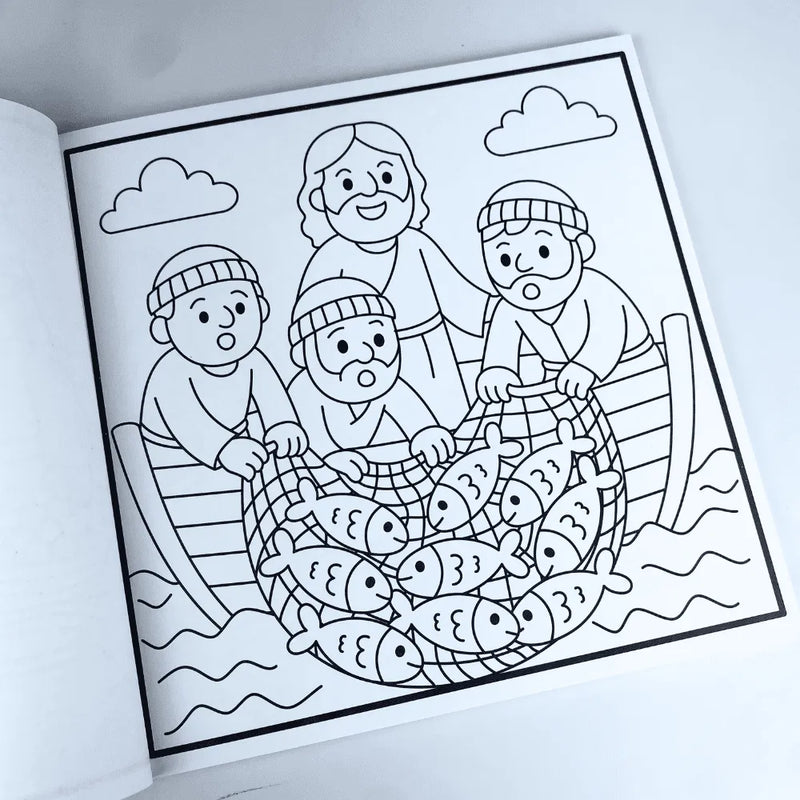 LIVRO DE COLORIR KIT BIBLE GOODS - ARCA DE NOÉ + MILAGRES DE JESUS