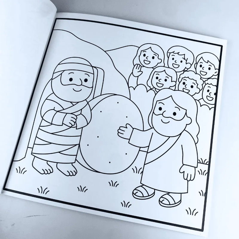 LIVRO DE COLORIR KIT BIBLE GOODS - ARCA DE NOÉ + MILAGRES DE JESUS