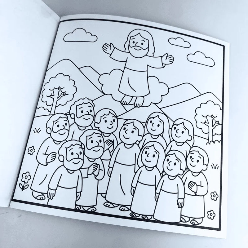 LIVRO DE COLORIR KIT BIBLE GOODS - ARCA DE NOÉ + MILAGRES DE JESUS