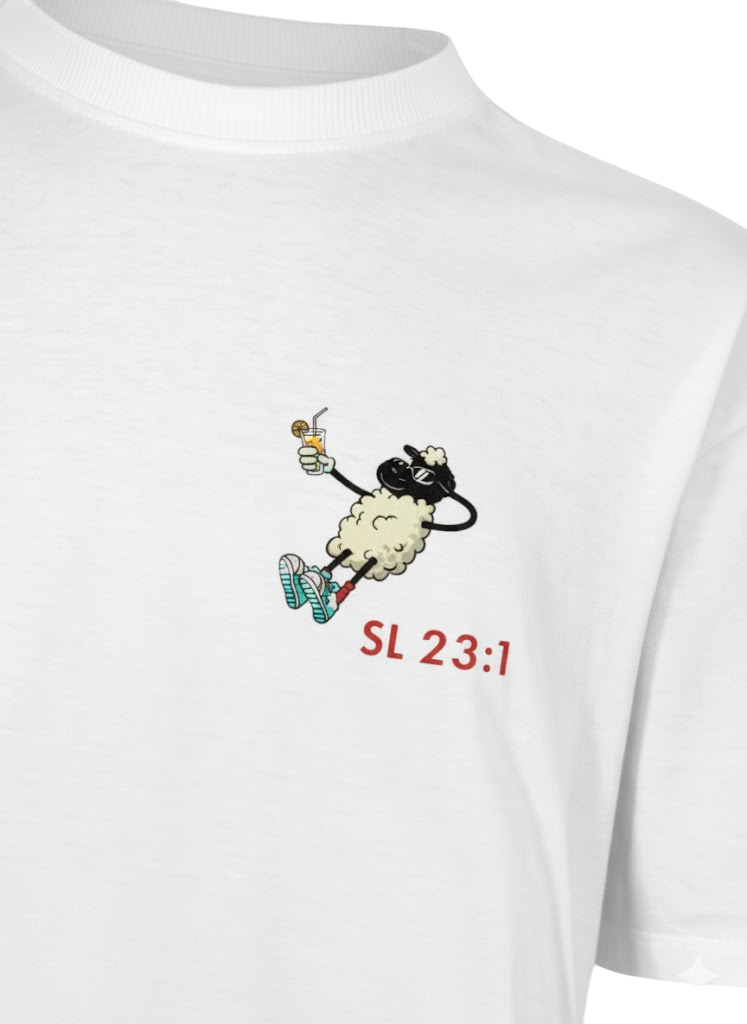 CAMISA OVERSIZED SALMOS 23 BRANCA